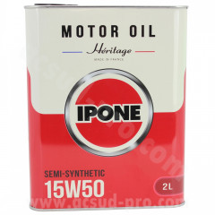 Huile Ipone 15W50 2L Semi Synthétique 4T