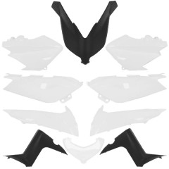 Kit carrosserie 10 pièces TNT blanc compétition YAMAHA XMAX 125-250-400 2014-2017