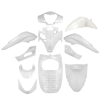 Kit carrosserie TNT 11 pièces blanc perle pour Honda SH 300 i 2007-2010