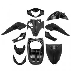 Kit carrosserie TNT noir brillant 11 pièces pour Honda SH 300 I 2007-2010