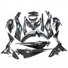 Kit carrosserie TNT noir brillant 15 pièces Yamaha Xmax 125cc 2018-2022 / 300cc 2017-2022 / 400cc 2018-2020