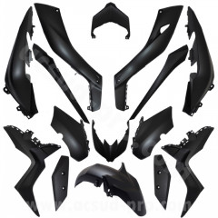 Kit carrosserie TNT noir mat 15 pièces pour Yamaha XMAX 125cc 2018-2022 / 300cc 2017-2022 / 400cc 2018-2020