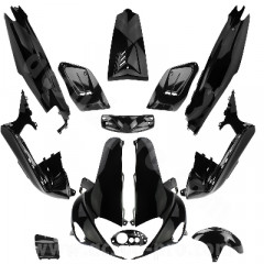 Kit carrosserie TNT noir brillant 13 pièces Gilera Runner 50-125-180cc 1997-2004