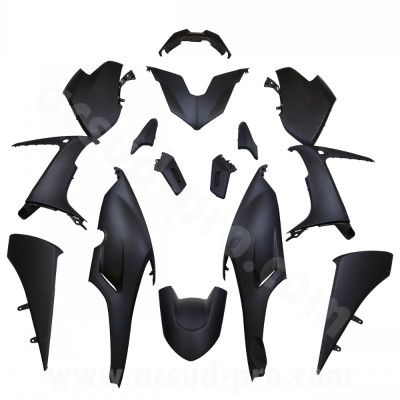 Kit carrosserie TNT noir mat 15 pièces Yamaha TMAX 560CC 2020-2021