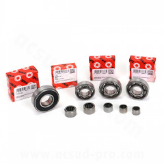 Kit roulements boite de vitesse Carenzi moteur Minarelli AM6 (nouveau carter moteur)