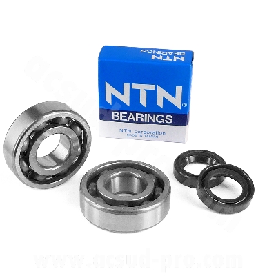 Kit roulements adaptable 6204 TN9C4 + joints spi Peugeot Ludix / Jet Force / Speedfight 3 / Kisbee 2T