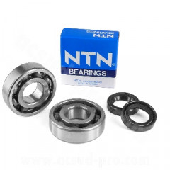 Kit roulements adaptable 6204 TN9C4 + joints spi Peugeot Ludix / Jet Force / Speedfight 3 / Kisbee 2T