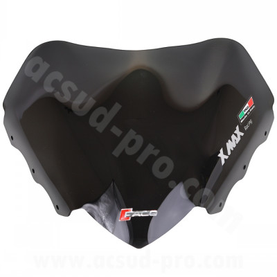 Pare brise sport fumé Faco adapté Yamaha Xmax 125-250cc 2014-2017 / Xmax 400cc 2013