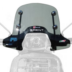 Pare brise sport fumé Faco (kit montage chrome) Vespa Sprint 2014
