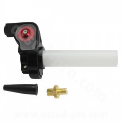 Poignée gaz NoEnd aluminium rouge