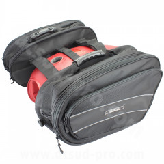 Sacoches de selle NoEnd 30 litres (LA PAIRE) 46 x 31 x 12>21cm