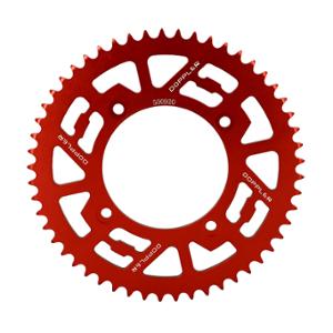Couronne Doppler 09 420 53 dents D100 4 fix alu rouge pour véhicules Beta Factory / RR SM après 2005