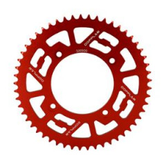 Couronne Doppler 09 420 53 dents D100 4 fix alu rouge pour véhicules Beta Factory / RR SM après 2005