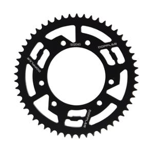 Couronne Doppler 10 dents 420 53DTS D102 fix 3x2 alu noir pour DRD Racing / RCR après 2011