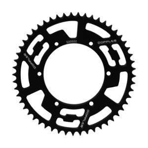 Couronne Doppler 16 dents 420 53D D108 6F alu noir pour 50 à boîte Senda SM DRD/GPR Nude/RS4