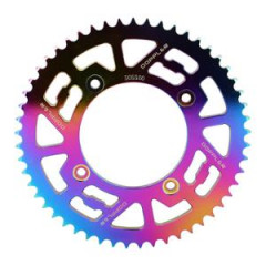 Couronne Doppler 09 428 53 dents D100 4 fix alu neochrome pour Beta Factory/RR SM après 2005
