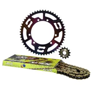 Kit chaîne Doppler alu 428 13x53 dents d110 fix 3x2 neochrome pour Sherco enduro/SM
