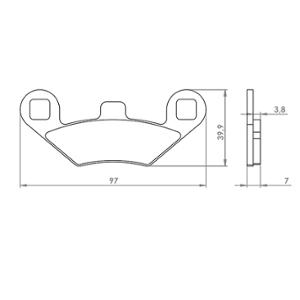 Plaquettes de frein adaptable 28 AV/AR 400 Métropolis ->2017