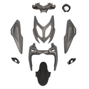 Kit carrosserie Tun'r noir/gris (9 pièces) pour scooter Nitro/Aerox après 2013