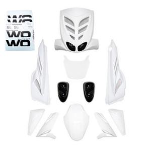 Kit carrosserie BCD blanc (7 pièces) pour scooter stunt/slider