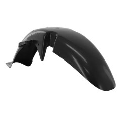 Garde boue avant adaptable plastique brut noir pour mobylette Peugeot 103 SPX/RCX roues de 16 pouces