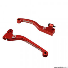 Leviers CNC Doppler rouge pour 50 à boîte Rieju MRT 2014-2018 / Marathon 2011-2018