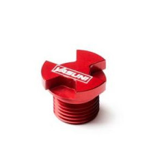 Bouchon huile Yasuni CNC alu rouge adapt. Derbi Senda / Aprilia RS / RX / RS4 / SMT