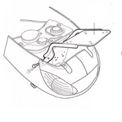Porte bagage / support top case Shad pour scooter 50/100 Peugeot Vivacity 1 et 2 1999-2007