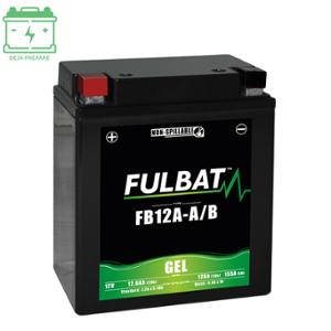 Batterie Fulbat FB12A-A/B 12V12AH LG134 L80 H161 (GEL - SANS ENTRETIEN) - ACTIVEE USINE