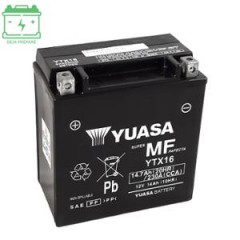 Batterie Yuasa YTX16 12V 14AH Sans Entretien - AGM Activée Usine