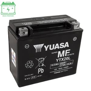 Batterie Yuasa YTX20L 12V 18AH Sans entretien Activée usine