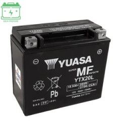 Batterie Yuasa YTX20L 12V 18AH Sans entretien Activée usine