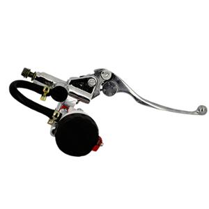 Maitre cylindre frein avant Tun'r chrome réservoir plast. noir pour scooter / mécaboite