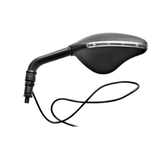 Rétro FAR 7098 noir avec clignotant LED (droit) D8/D10