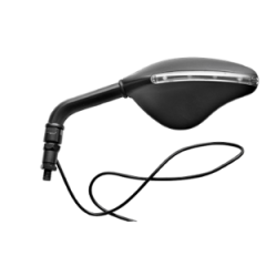 Rétro FAR 7098 noir avec clignotant LED (droit) D8/D10