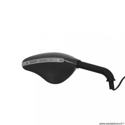 Rétro FAR carbone look avec clignotant LED droit