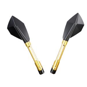 Rétros Tun'r Écho alu CNC long noir/or