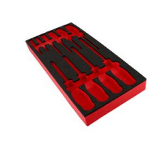 Plateau mousse vide Facom pour module 10 tournevis Resistorx (Torx)