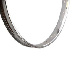 Jante/Cerclage adaptable 19'' FS38 1.20x19 - 28 trous chrome pour mobylette