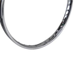 Jante/cercle adaptable 19'' FS38 1.20x19 - 36 trous chrome pour mobylette