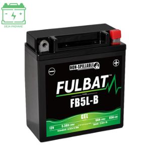 Batterie Fulbat FB5L-B 12V5AH GEL SANS ENTRETIEN Activée usine