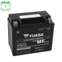 Batterie Yuasa YTX12 12V10AH SANS ENTRETIEN - AGM ACTIVE USINE