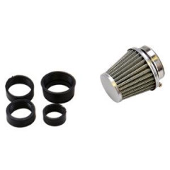 Filtre à air Tun'r D28-35-48 conique chrome