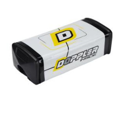 Mousse guidon Doppler oversize blanc/jaune