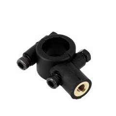 Collier rétro adaptable noir filetage D8 pas à droite - nylon