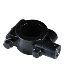 Collier rétro adaptable noir filetage D8 pas à gauche