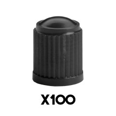Capuchon de valve adaptable standard noir (x100)