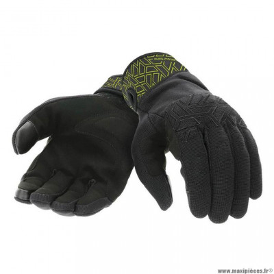 Gants été Tucano Urbano noir jaune fluo graphic taille 11 XL