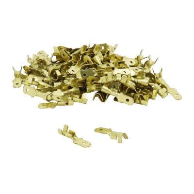 Cosse male laiton adaptable 4.8 (x100) qualité atelier