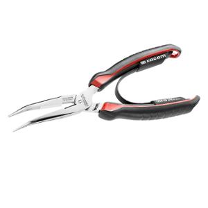 Pince à bec long Facom 200mm 1/2 ronde coude